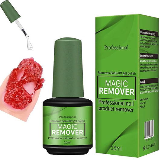 Gel Nail Polish Remover Acetone Nail Polish Remover Cuticle Remover Gel Polish Remover Gel Remover for Nails Removedor De Esmalte Gel 15 ml