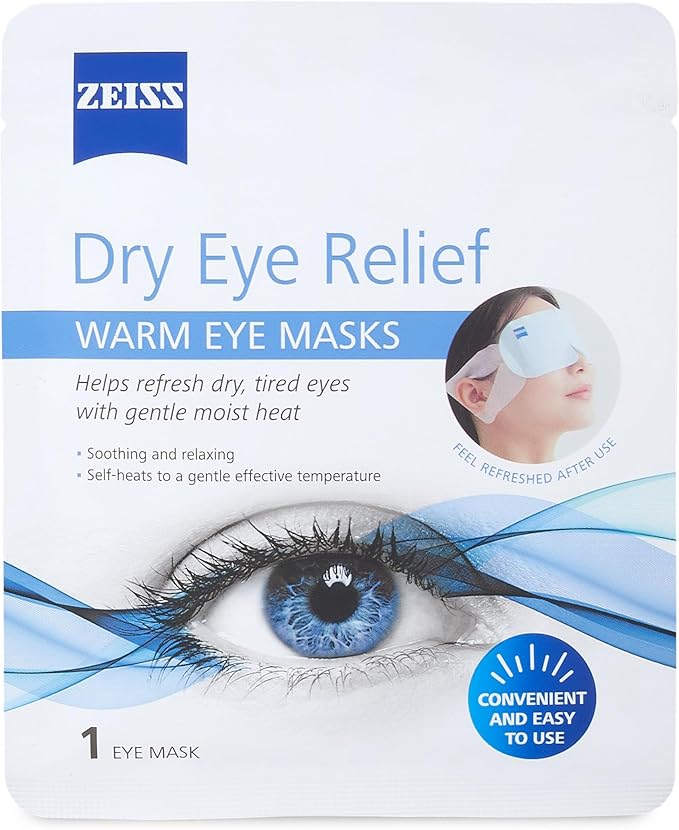 ZEISS Warm Eye Masks, 6 Count for Dry Eye Relief
