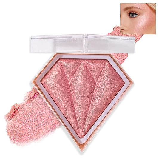 White Highlighter Makeup Palette Face Highlighter Powder Iluminadores De Maquillaje Narutal Shimmer Glitter Highlighter Blush Powder Makeup Palette-05 Mermaid Color