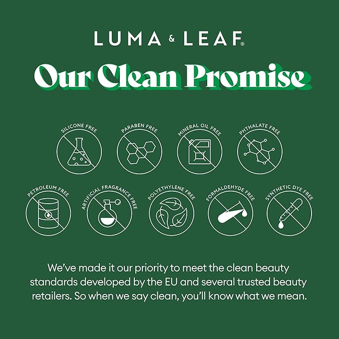 LUMA & LEAF Hydraglow Brightening Face Wash with Hyaluronic Acid | Gentle Daily Exfoliating Gel Cleanser for Dull Skin & Dark Spots | For All Skin Types | 3.8 fl oz