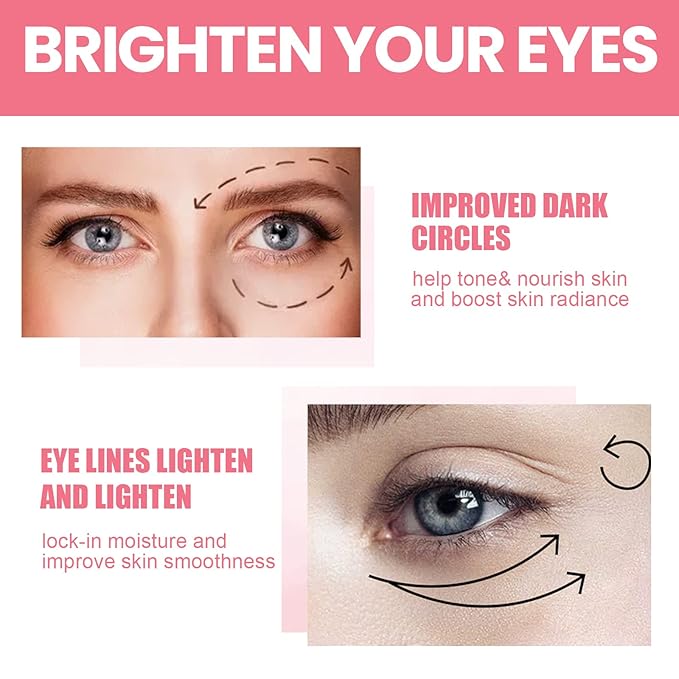 Rosehip Eye Cream Stick, Moisturizing, Hydrating, Lightens Lines and Dark Circles, Lifting, Firming