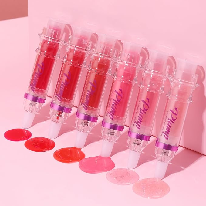 Lip Plumper Gloss,Natural Spicy Lip Plumping Booster Moisturizing Hydrating Lip Plumping Oil and Lip Care Serum for Women Girls(#4)