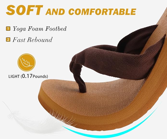 KuaiLu Womens Dressy Sandals Arch Support Yoga Mat Walking Cross Slides Ladies Slip on Orthotic Travel Outfits Slippers Cushion Comfortable