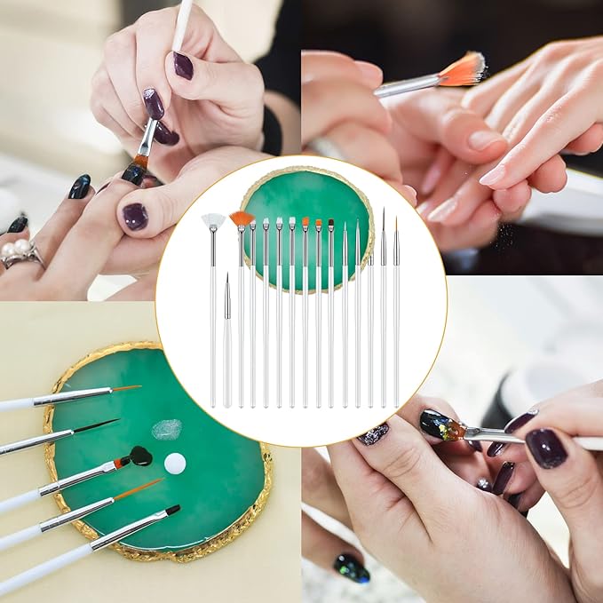 Nail Art Mixing Palette Resin Plate Tray for Mixed Paint Drawing Color Display(Green)