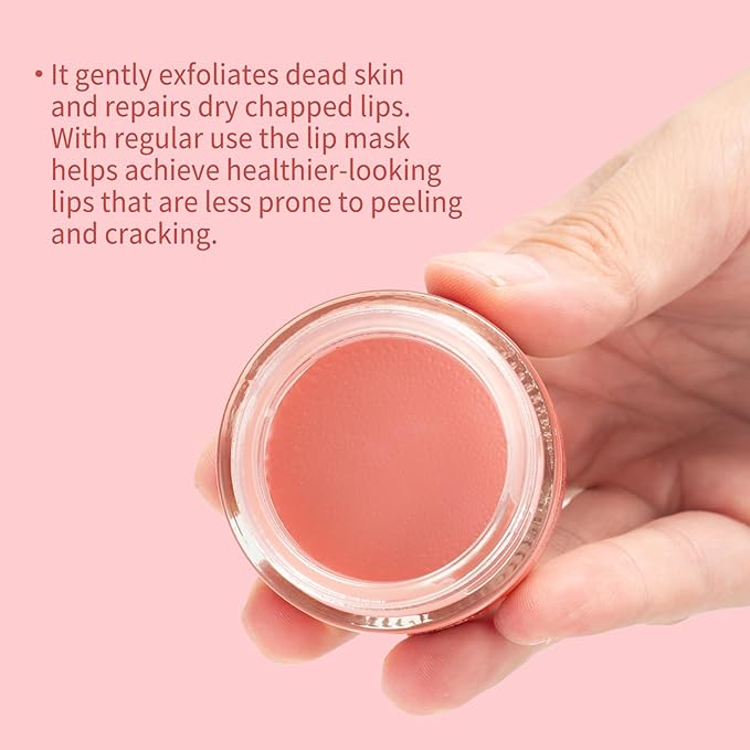 Lip Mask, Collagen Hydrating Lip Balm, Overnight Moisture Lip Butter with Hyaluronic Acid & Aloe Vera, Sleeping Nourishing Lip Butter Balm