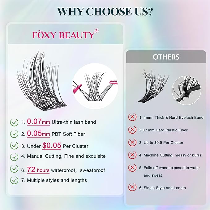 Lash Clusters - Wispy Lash Clusters For Natural Look 8-16MM 536Pcs Eyelash Clusters D Curl Individual Lashes for DIY Lash Extension Kit