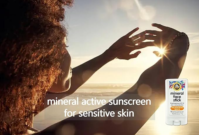 SoCozy Sunscreen Stick, Kids SPF 50 Mineral Sunscreen for Face & Body, 0.6 oz, Water Resistant Sun Protection, Broad Spectrum UVA + UVB Gentle Sun Block Stick