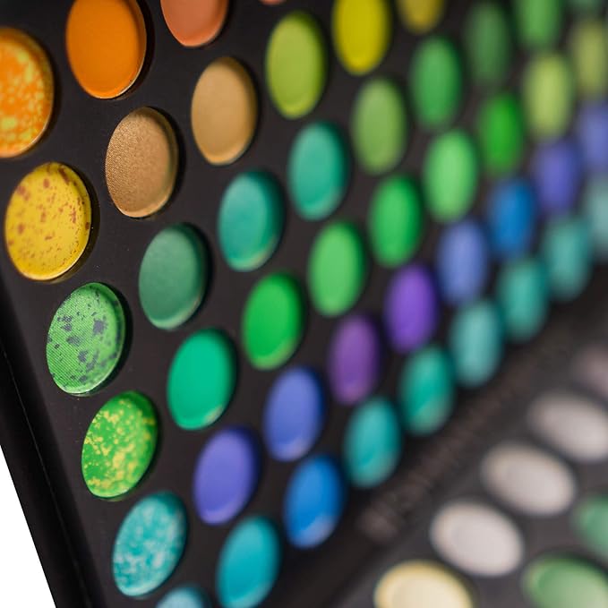 SHANY Highly Pigmented Eye Makeup Palette, 120 Matte Shimmer Metallic Eyeshadow Pallet with Long Lasting and Blendable Natural Colors - Classic Neon