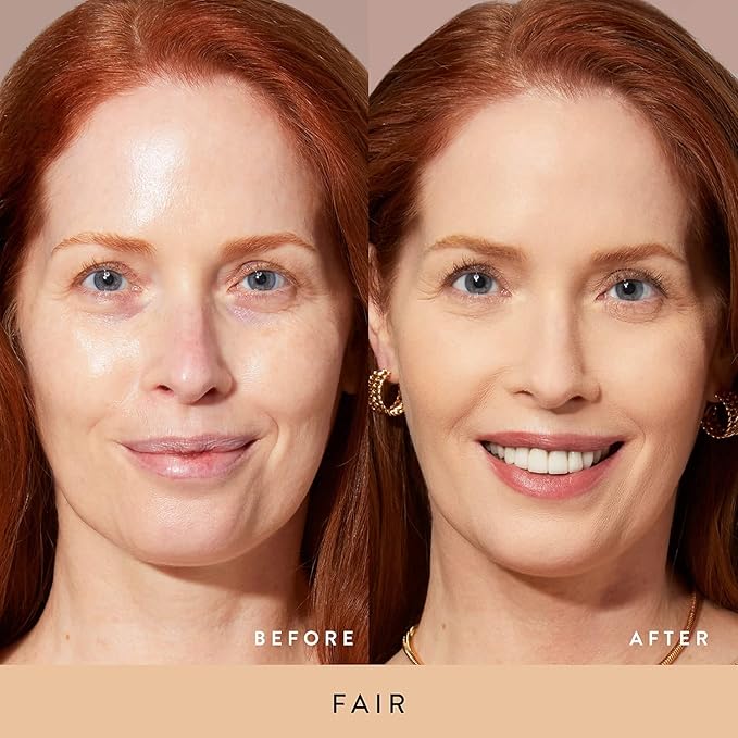 LAURA GELLER NEW YORK Baked Double Take Powder Foundation - Fair - Buildable Medium to Full Coverage - Matte Finish