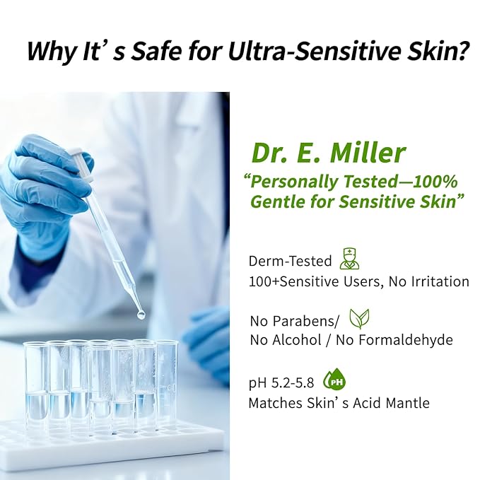 Squalane Matte Daily Face Moisturizer Cream with Hyaluronic Acid - 72H Hydration, Barrier Repair, Calms Redness | Fragrance-Free, Derm-Tested for Women & Men with Ultra Sensitive & Dry Skin