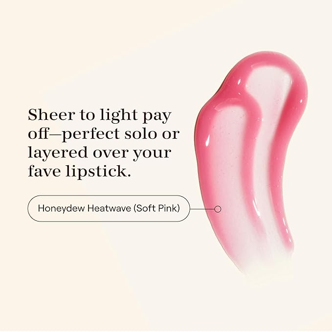 Live Tinted Softgloss Juicy Lip Gloss For Women – Hydrating Non-Sticky Lip Gloss with Hyaluronic Acid, Coconut Oil & Shea Butter – Sheer, Juicy Shine – Honeydew Heatwave .88 Oz