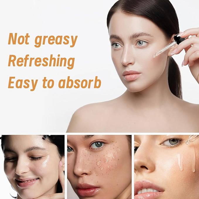 VGO Skin Care Set, with Snail Mucin 92% Moisturizer 1.76 Oz & Vitamin C Serum 2.02 Oz, Hydrating Skincare Set for Women and Men