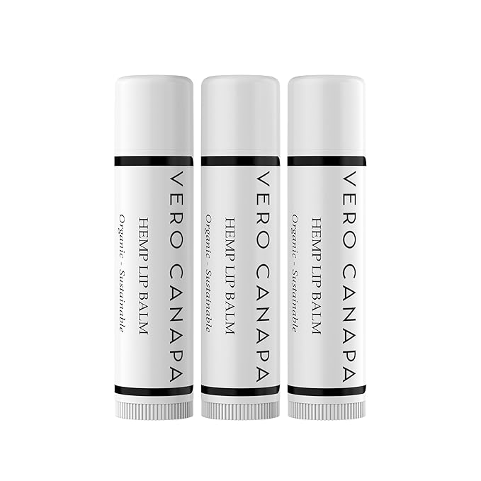 Natural Organic Hemp Lip Balm with SPF - 3 Pack | Lip Moisturizer |Sunscreen Lip Balm | SPF Lip Balm | Lip Care | Lip Balm Hydrating | Lip Balm Bulk | Lip Balm SPF | Lip Care Products