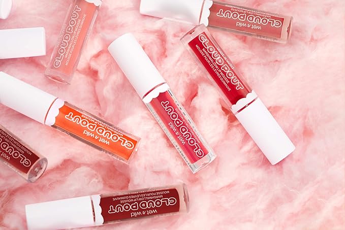 Liquid Lipstick By Wet n Wild Cloud Pout Marshmallow, Light Pink Cloud Chaser | Matte Lip Cream Mousse | Argan Oil | Vitamin E (Pack of 3)