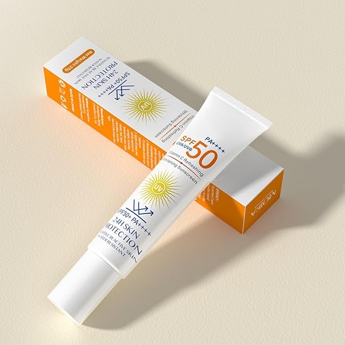 Sunscreen for Face, UV Defense Hydro Calming Sunscreen, SPF 50+, with Vitamin C, Moisturizing Daily Protection for Sensitive Skin, 0.88 Fl Oz