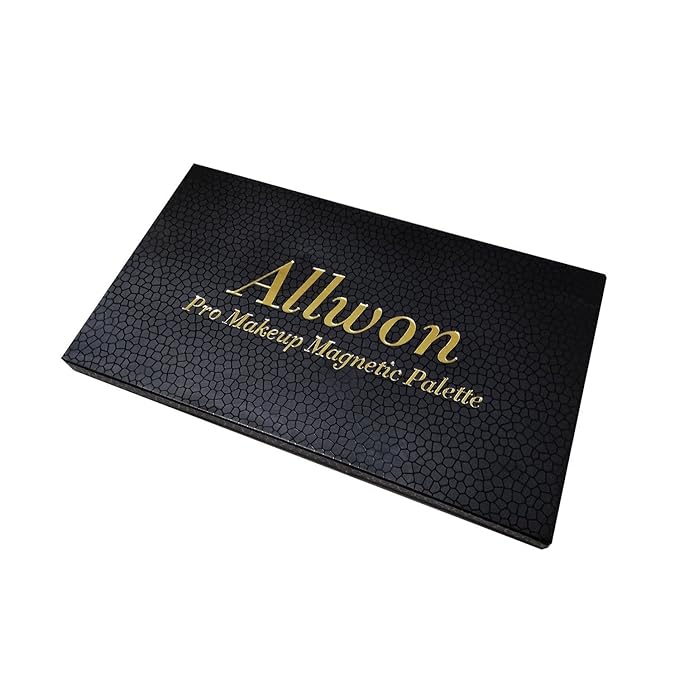 Magnetic Palette Empty Eyeshadow Makeup Palette with Shatterproof Mirror for Eyeshadow Lipstick Blush Powder (Black)