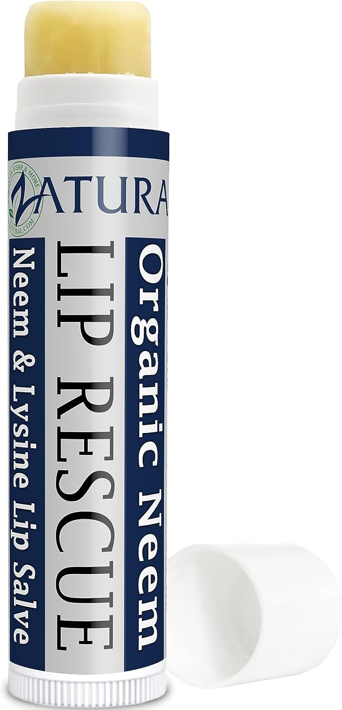 Zatural Neem Lip Rescue with L-Lysine (1) Lip Balm for Super Dry Lips