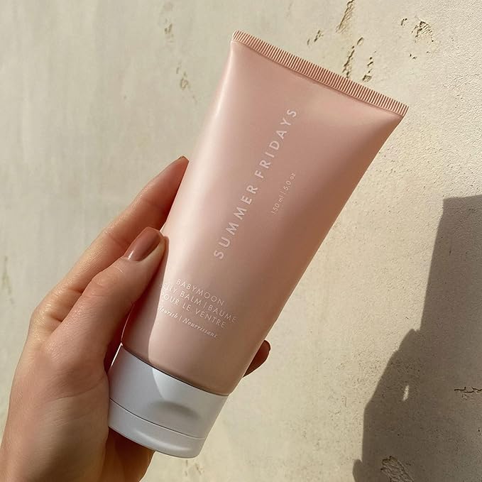 Summer Fridays Babymoon Belly Balm - Nourishing Balm + Body Moisturizer Enriched with Calendula Oil + Vitamin E to Help Reduce the Appearance of Stretch Marks and Dry Skin (5 Fl Oz)