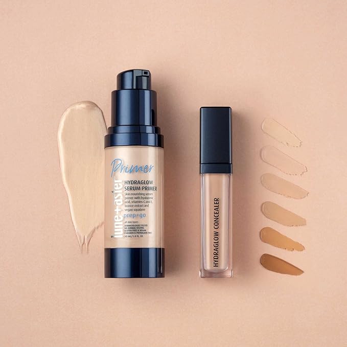 Lune+Aster HydraGlow Concealer - Medium - This medium to full coverage, skin-nourishing concealer hides dark undereye circles, blemishes, redness and other imperfections.
