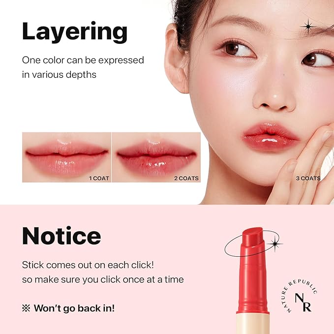 Nature Republic HONEY MELTING LIP (04 POMEGRANATE) K-BEAUTY, Lip Plumper, Tint, Balm, Korean, Lip Gloss, Cute, Glow