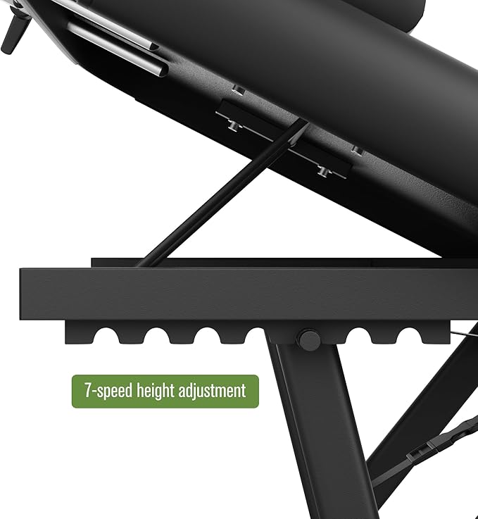 Dolonm Height Adjustable Massage Table with Face Pillow & Headrest for Treatment Table, Physical Therapy Table, Spa Facial Professional Massage Bed - Adjustable Backrest, Black