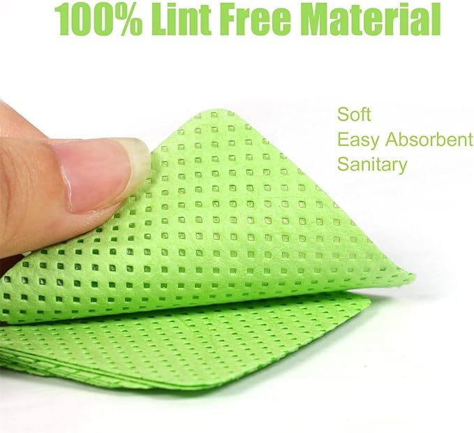 Gel Nail Polish Remover Compatible with Machine Disposable Nail Wipes Nail Polish Remover Cotton Lint Frees Cotton Pads for Gel Nails Finger/Toe Nail Care Care Kit (A, One Size)