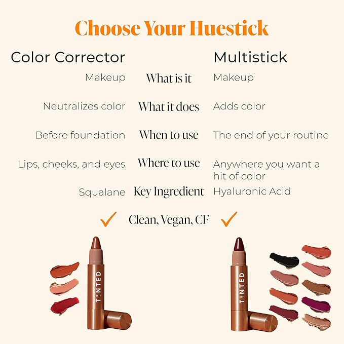 Live Tinted Huestick Multistick: Eye, Lip, & Cheek All In One Makeup stick with Hyaluronic Acid, Squalane, Twistable Crayon Design, Vegan Formula, Made for a Creamy Blendable Feel, Changed 3g / 0.1oz