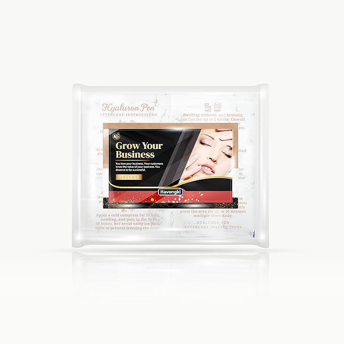100 Pack - Premium Hyaluron Pen Lip Filler Aftercare Instructions Card 2 x 3.5" Accessories Supplies Kit Care - HP21A100_N