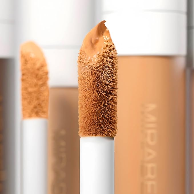 Mirabella Invincible For All Perfecting Under Eye Concealer Full Coverage - Hydrating Makeup Concealer for Dark Circles, Fine Lines & Wrinkles w/Hyaluronic Acid - Deep D200