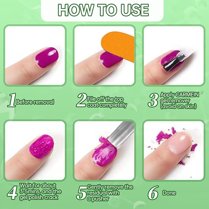 Gel Nail Polish Remover, Gel Polish Remover for Nails In 2-5 Minutes,Gel Nail polish Quickly & Easily, No Soaking or Wrapping Foil, 15ml Magic Remover Gel Polish Soak off & Cuticle Oils