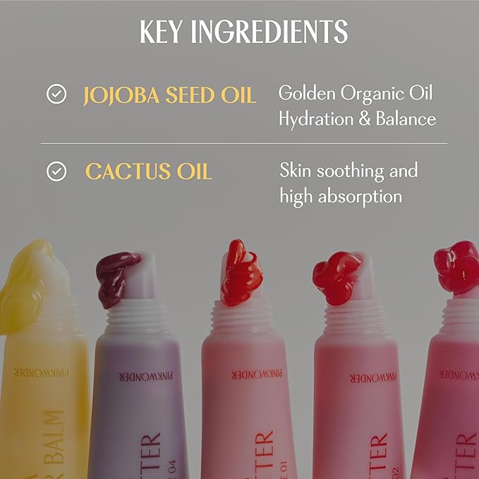Jojoba Lip Butter (Bright Coral 02)