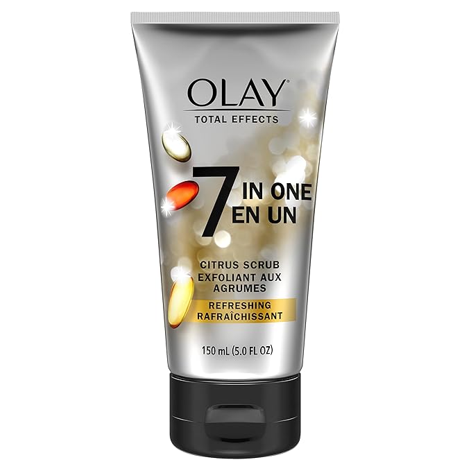 Olay Total Effects Citrus Facial Cleanser and Scrub, 5.0 Ounces (Pack of 3)