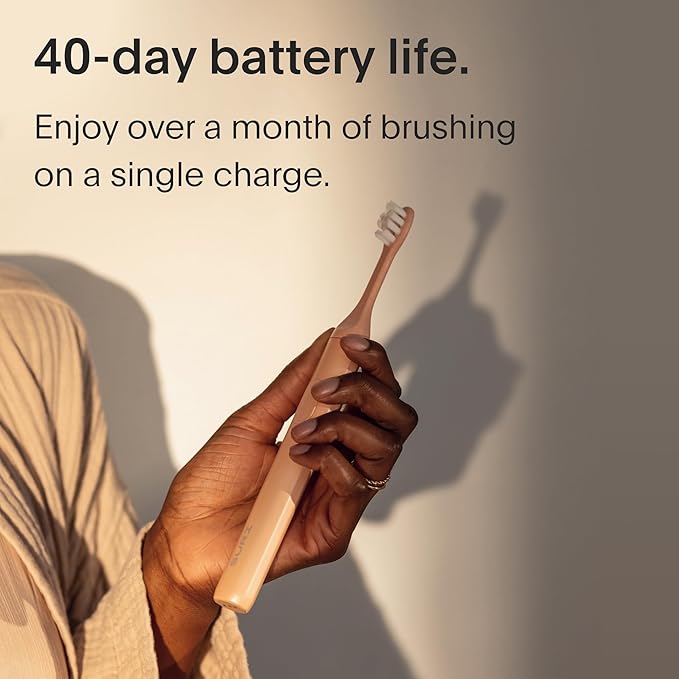 SURI 1.0 Sonic Electric Toothbrush | 40+Day Battery | Designed in California | Sustainable Electric Toothbrush for Adults | Travel Toothbrushes | Tooth Brush | Pink