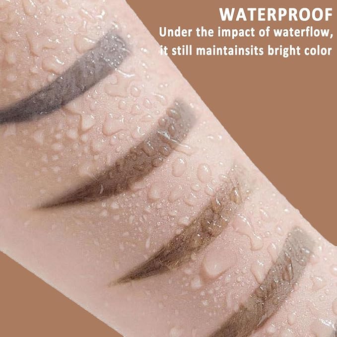 Tattoo Eyebrow Gel Easy Peel Off, Peel Off Eyebrow Tint, Easy Peel off Eyebrow Gel, Peel Off Eyebrow Tint, Waterproof & Sweatproof for All Skin Types (#3 Dark Brown)