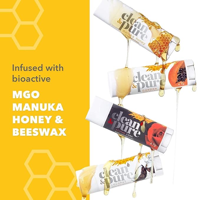 Lip Balm 3-Pack (Cocoa Butter) | Lip Care Set With 100% All Natural Beeswax and Vitamin E Oil | Flavored Lip Balm for Dry, Chapped Lips | Made in Australia