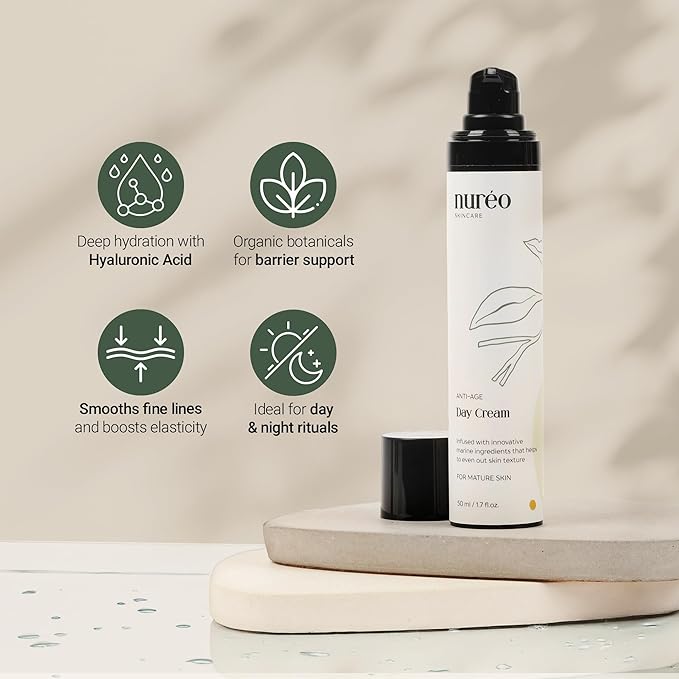 Luxe Marine Renewal Cream | Vegan Anti-Aging Moisturizer with Hyaluronic Acid & Marine Actives | Hydrating Face & Neck Cream for Mature Skin – 50ml