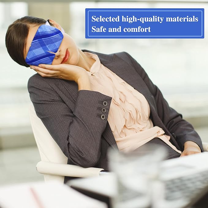 Steam Eye Mask for Dry Eyes 10-Pack SPA Warm Eye Compress Patented Self-Heating Core for Soothing Eye Fatigue, Dark Circle, Puffiness, Stress Relief (Unscented)