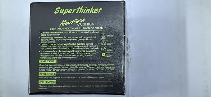 Air Cushion CC Cream Mushroom Head Foundation, Moisturizing BB Cream Makeup Long Lasting Matte Concealer (Natural)