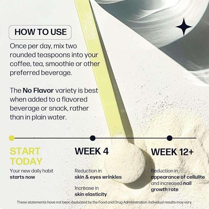 Sparkle Wellness Marine Skin Boost Plus (No Flavor) [30-Serves] | Collagen Powder Supplement with Marine-derived VERISOL Bioactive Hydrolyzed Collagen Peptides, Vitamin C & Hyaluronic Acid