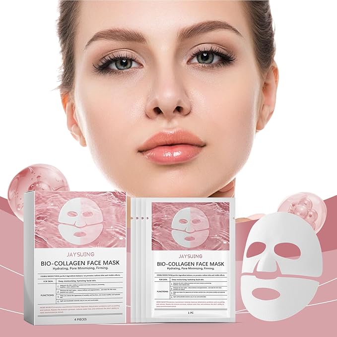Retinol Collagen Face Mask – Korean Tightening Hydrogel Overnight Mask, Deep Moisturizing & Elasticity Boost, Long-Lasting Hydration & Brightening Skin (Deep Hydrating Mask)