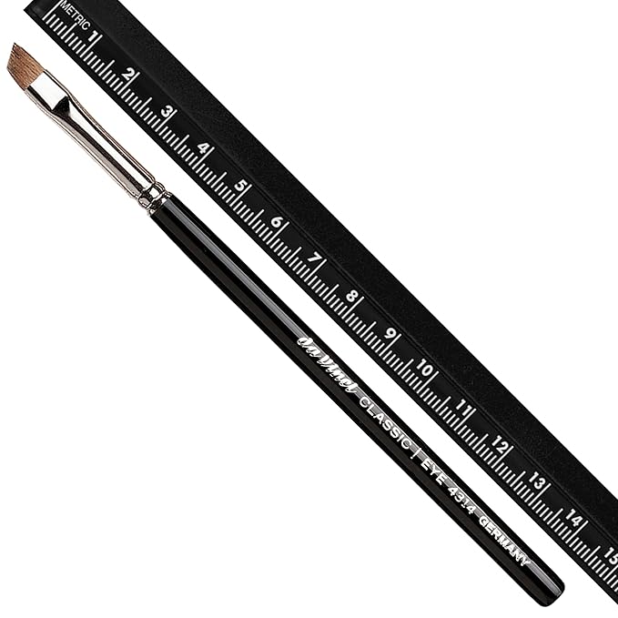 da Vinci Cosmetics Series 4314 Classic Eyeliner Brush, Angled Liner Russian Red Sable, 11.3 Gram