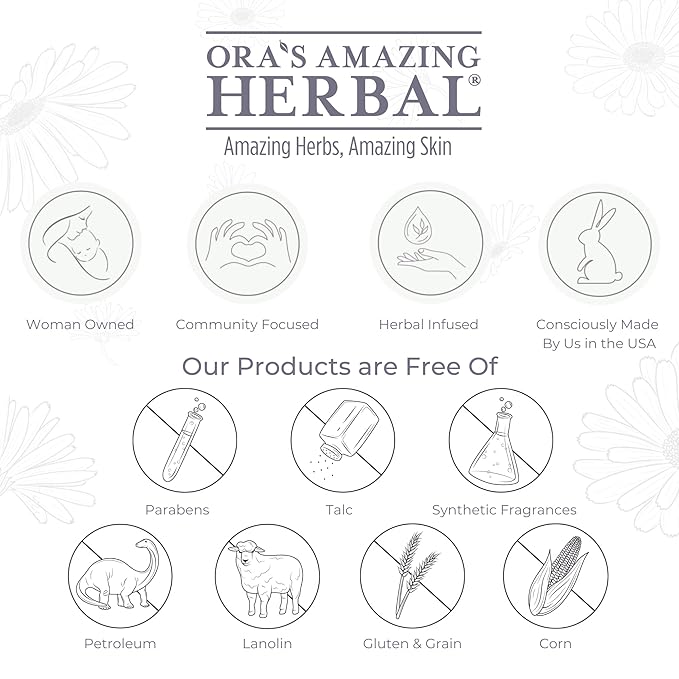 Natural Lip Balm, Perioral Dermatitis Treatment, Calendula Lip Balm, Healing Lip Balm with Immune Supportive Basil & Rosemary Essential Oil, Organic Coconut Oil, 2 Pak, Ora's Amazing Herbal