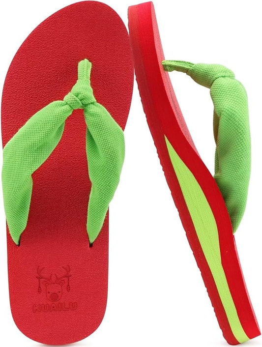 KuaiLu Womens Dressy Sandals Arch Support Yoga Mat Walking Cross Slides Ladies Slip on Orthotic Travel Outfits Slippers Cushion Comfortable