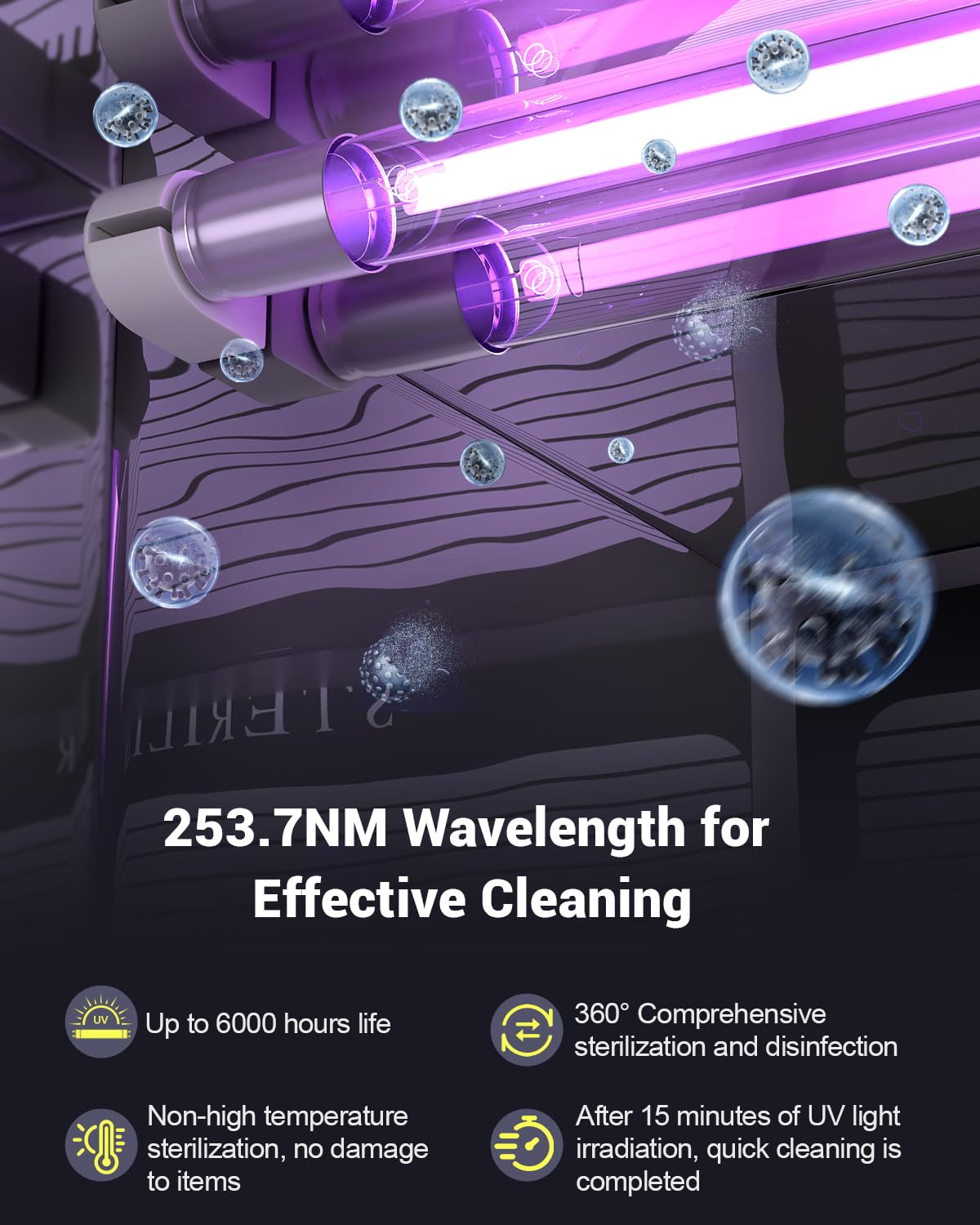 UV Sanitizing Cabinet (12L) Large Capacity - Metal Chemical-Free UVC Cleaner Box with Easy to Use Timer (5-60 Min) for Salon Tools, Manicure Supplies, Baby Bottles, Phones, Cutlery & More