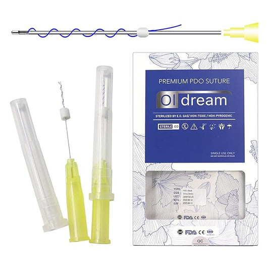 Pdo Threads Eye Lift for Eyes, Mono Screw Type, B-Type, 30G25MM, 20pcs