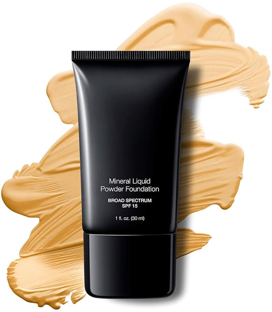 Jolie Mineral Liquid Powder Foundation SPF 15 1 Fl. Oz. Hypoallergenic - For All Skin Types (Vanilla Cream)