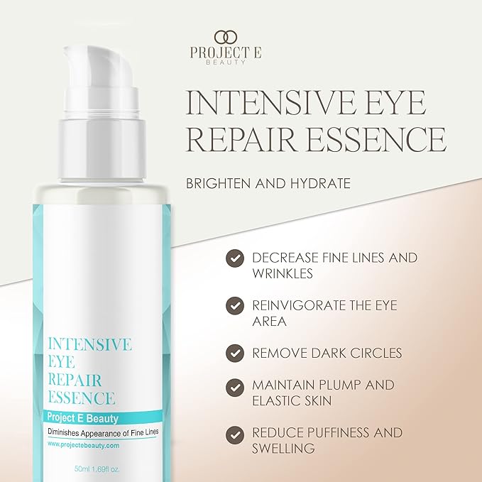 Project E Beauty Daily Skincare Routine | Gentle Cleansing | Foaming Cleanser | Moisturizing Daily | Hydrating Face Cream | Age Defender Eye Cream (Eye Essence)