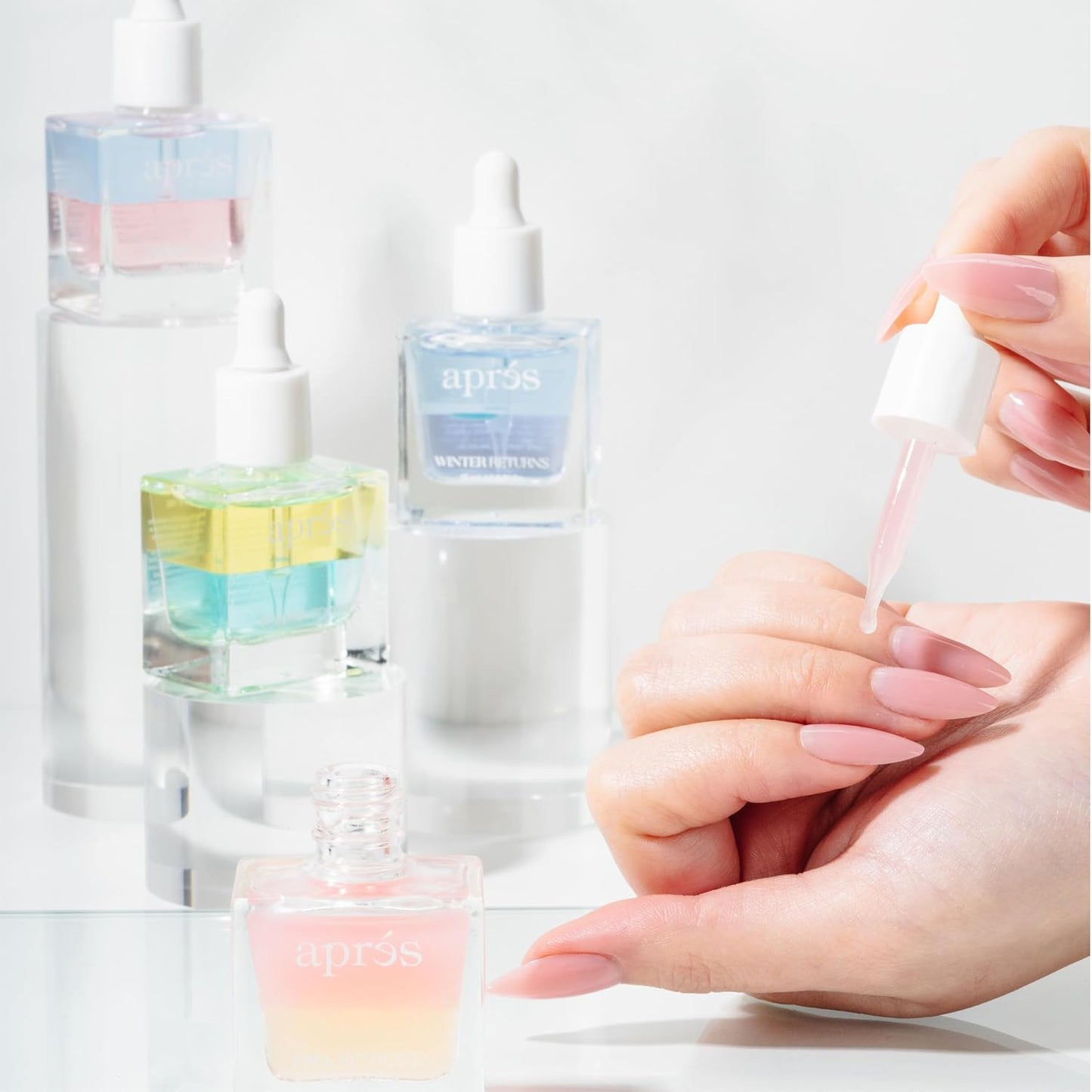 Apres Light & Shadow Cuticle Serum, Nourishing Blend of Almond and Jojoba Oil, Vitamin B and Turmeric, Cuticle Repair Oil 15 mL (15 ml, Spring Steps (Coconut, Sage, and Jasmine))