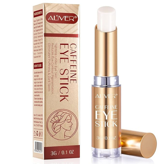 Caffeine Eye Stick, Eye Cream for Dark Circles and Puffiness, Ordinary Collagen Eye Serum Anti Aging,Bags Under Eyes Treatment for Women Men Eye Care(#2-Coffine Eye Stick)
