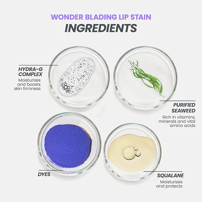 Wonderskin Wonder Blading All Day Lip Stain Peel Off Masque and Reveal Kit - Long Lasting, Waterproof Pink Lip Tint, Transfer Proof Natural Makeup Stain Kit (Darling)